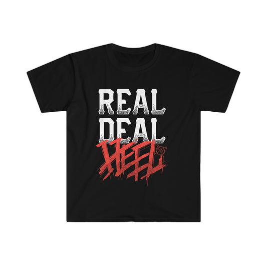 Real Deal Heel (Red/White) Unisex Softstyle T-Shirt