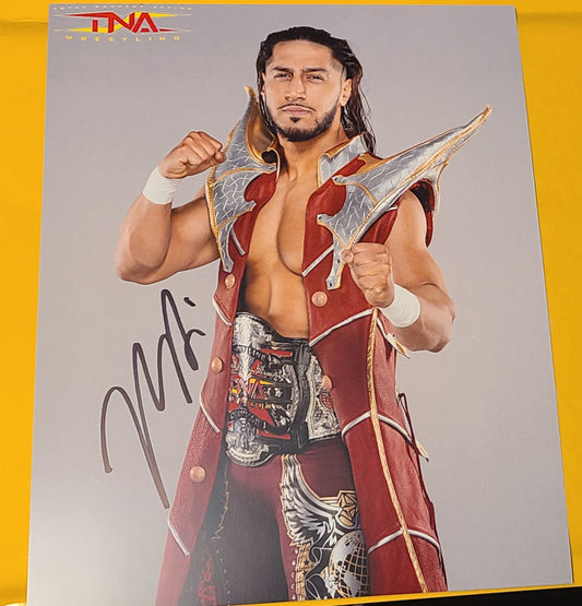 Mustafa Ali Signed 8x10 (from Fight Life March 26 2024)