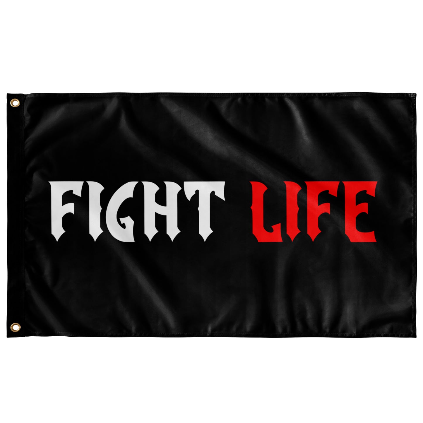 FIGHT LIFE FLAG (BLACK)