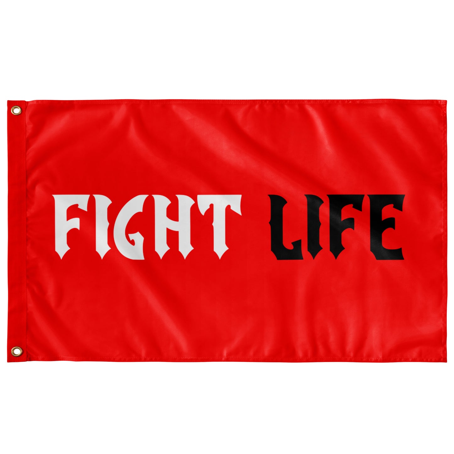 FIGHT LIFE FLAG (RED)