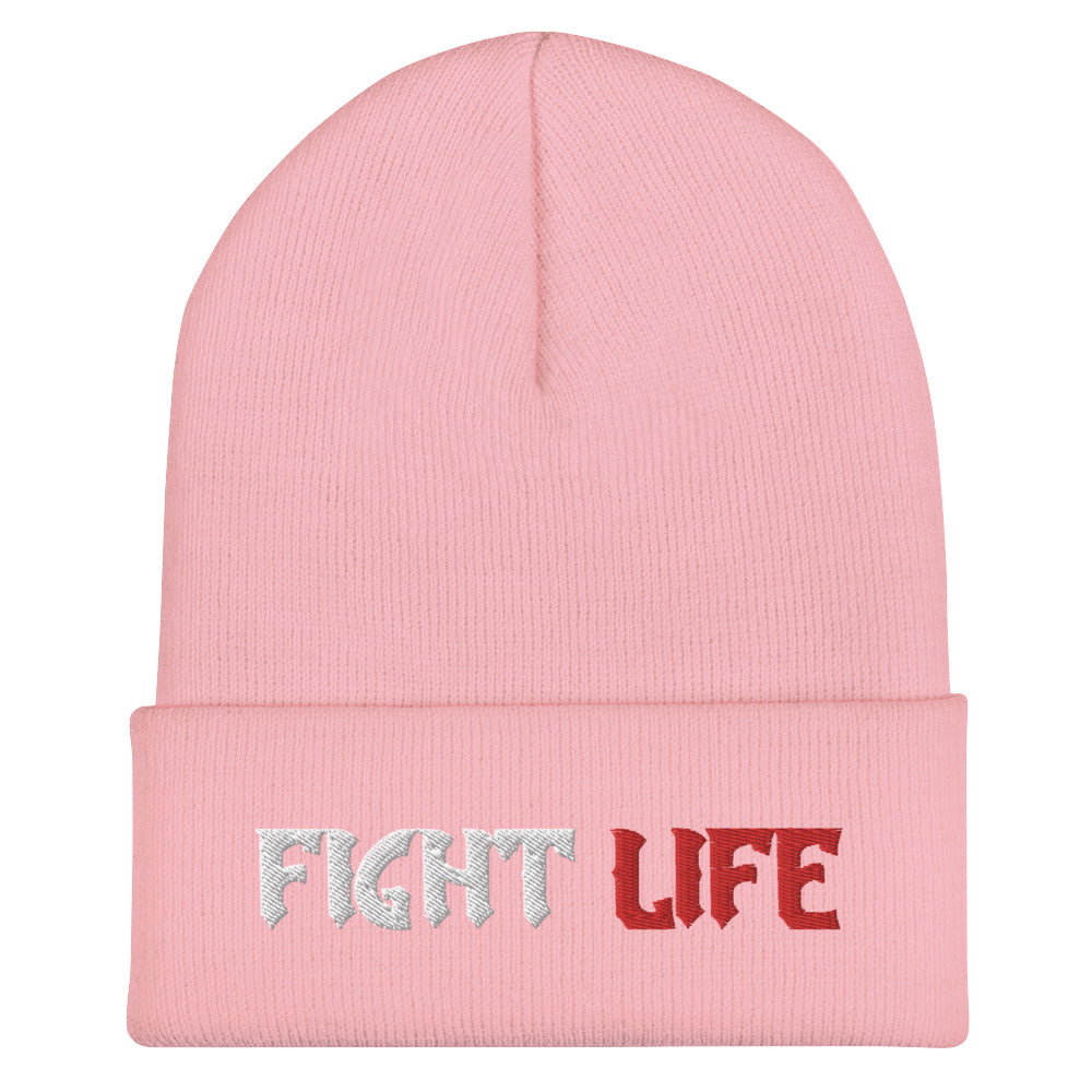 Fight Life Logo Cuffed Beanie