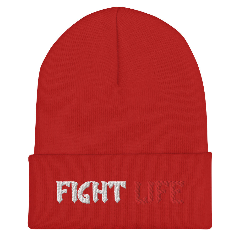 Fight Life Logo Cuffed Beanie