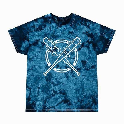 Barbed Wire Bats Crystal Tie-Dye T-Shirt